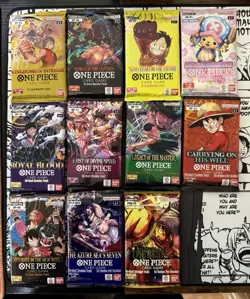 One Piece x11 Booster Packs OP4 OP6 OP7 OP9 Op10 OP11 OP12 OP13 OP14 PRB02 EB01 - Image 1