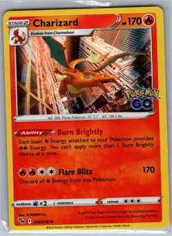 Charizard 010/078 Holo Pokemon GO - Pokemon Card - NM - Image 1