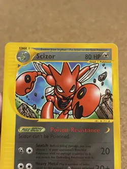 Scizor 32/147 Set Aquapolis Card Pokemon English Very Good Moderately Played - Image 5