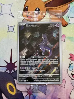 Mewtwo SVP 052 Illustration Rare SEALED 151 Black Star Promo Pokemon Card - Image 1