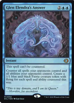 Glen Elendra's Answer Lorwyn Eclipsed Foil NM 52 - Image 1