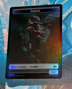 MTG *FOIL* Innistrad:Crimson Vow Token ZOMBIE ** ZOMBIE NM - Image 1
