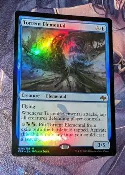 MTG *FOIL* Fate Reforged Mythic Rare TORRENT ELEMENTAL NM - Image 1