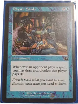 Magic The Gathering Rhystic Study Prophecy MTG Card (B) T2160 HS1 - Image 1