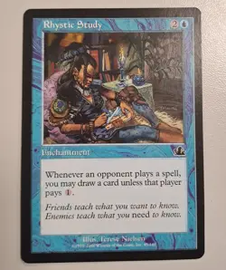 Magic The Gathering Rhystic Study Prophecy MTG Card (B) T2160 HS1 - Image 2