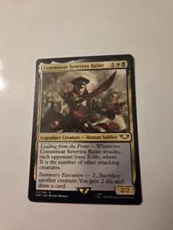 Magic the Gathering MTG Commissar Severina Raine Universes Beyond: Warhammer 40K - Image 1