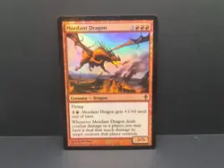 Mordant Dragon Worldwake Foil MTG - Image 1
