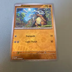Cubone - Pokemon TCG 076/159 Reverse Holo Card Journey Together Series NM - Image 1