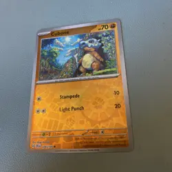Cubone - Pokemon TCG 076/159 Reverse Holo Card Journey Together Series NM - Image 3