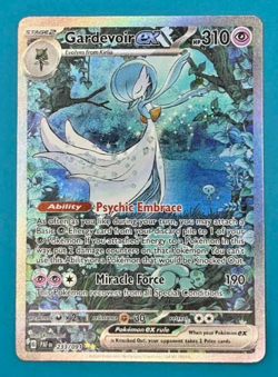 Pokemon Shiny Gardevoir ex Special Illustration Rare Paldean Fates 233/091 - Image 1