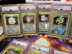 Pokemon Base Set 2 PSA 7 lot 11 cards gyarados, ninetails, nidoking - Image 5