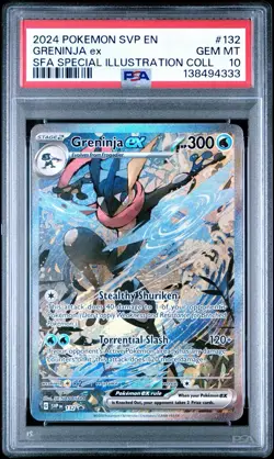2024 Pokemon Shrouded Fable Greninja #132 Special Illustration Promo PSA 10 Gem - Image 1