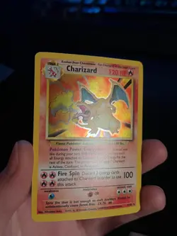 Charizard 004/102 Base Set Holo Pokemon TCG Vintage Card Trading - Image 2