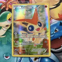 Pokemon TCG Victini Black Star Promos XY117 Holo Full Art NM/M Condition - Image 1