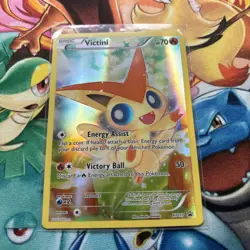 Pokemon TCG Victini Black Star Promos XY117 Holo Full Art NM/M Condition - Image 2