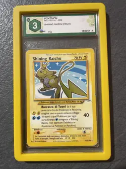 POKEMON SHINING RAICHU 111/105 NEO DESTINY - ITA - Psa GRAAD 3 - Image 1