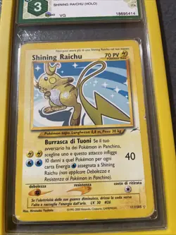 POKEMON SHINING RAICHU 111/105 NEO DESTINY - ITA - Psa GRAAD 3 - Image 2