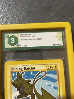 POKEMON SHINING RAICHU 111/105 NEO DESTINY - ITA - Psa GRAAD 3 - Image 3
