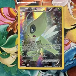 Pokemon TCG Mythical Celebi XY111 Full Art Black Star Holo Promo Card NM/M - Image 1