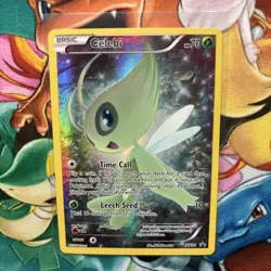Pokemon TCG Mythical Celebi XY111 Full Art Black Star Holo Promo Card NM/M - Image 3