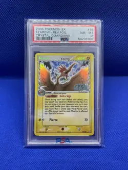 PSA 8- Fearow 18/100 - EX Crystal Guardians - Reverse Holo Delta Pokemon - MINT - Image 1