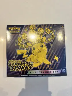 Pokemon TCG Scarlet & Violet Surging Sparks ETB Elite Trainer Box New Sealed - Image 1