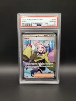 2024 POKEMON SVP EN-SV BLACK STAR PROMO IONO PREM TOURNAMENT COLL IONO PSA 10 - Image 1