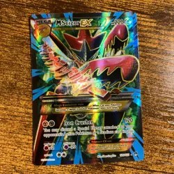 Pokemon TCG M Scizor EX Full Art Card 120/122 Breakpoint Near Mint - Image 1
