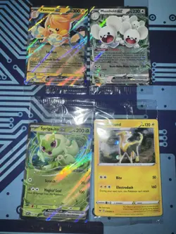 LOT OF 4 SEALED POKEMON PROMO MAUSHOLD EX SPRIGATITO EX BOLTUND KNOCKOUT PAWMOT - Image 1