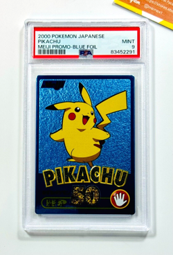 Pokemon PSA 9 Pikachu Meiji Promo Blue Foil 2000 Japanese - Image 1