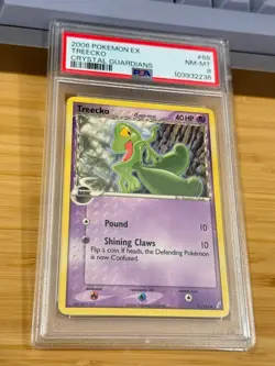 2006 Pokemon Ex Crystal Guardians 68 Treecko PSA 8 NM-MT - Image 2