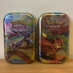 Pokemon Vibrant Paldea Mini Tin Dachsbun & Ceruledge Factory Sealed New Bundle - Image 1