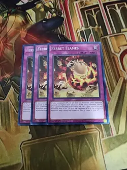 3X Ferret Flames SDCB-EN039 Common 1ST ED NM YuGiOh - Image 1