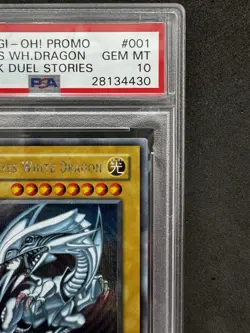 Yugioh PSA 10 Blue Eyes White Dragon DDS-001 Gem Mint - Image 3