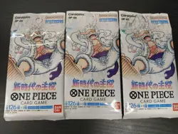 One Piece Card Game OP-05 Dawn of the New Era Booster Pack x3 UNOPENED set 4570118002167 - Image 1