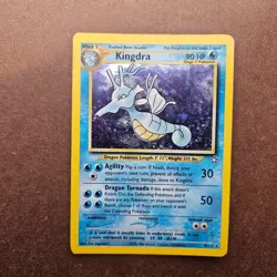 Kingdra 8/111 Pokemon Neo Genesis Holo Rare Card - MP - Image 1