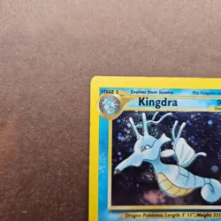 Kingdra 8/111 Pokemon Neo Genesis Holo Rare Card - MP - Image 2