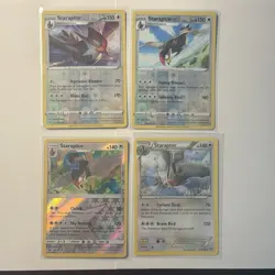 Staraptor Pokemon Card Lot - X4 Unique Cards - A239 - Image 1