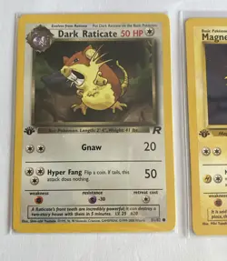 WOTC Pokemon TCG - Team Rocket - 5 Card Lot with 3 First Edition! - Image 2