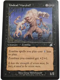 Magic The Gathering Undead Warchief Scourge Card MTG (C) T2160 HS1 - Image 1