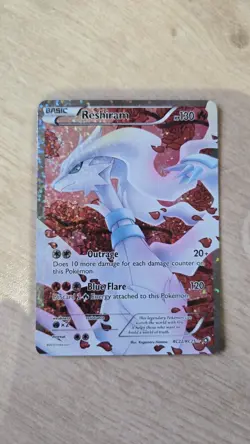 Pokemon TCG Reshiram RC22/RC25 Legendary Treasures Full Art Ultra Rare Card - Image 1
