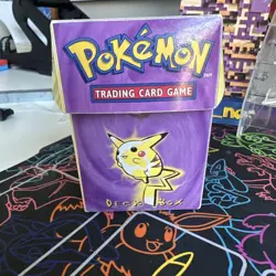Vintage Pikachu Deck Box With Vintage Cards Inside - Image 1