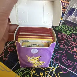 Vintage Pikachu Deck Box With Vintage Cards Inside - Image 2