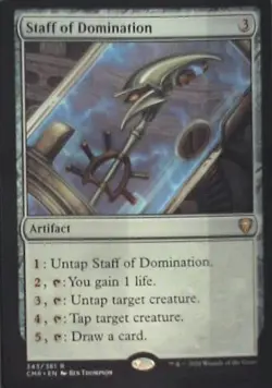 Staff of Domination - Commander Legends: #343, Magic: The Gathering Nm C278 - Image 1