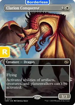 MTG Clarion Conqueror Tarkir Dragonstorm Rare Creature Dragon NM - Image 1