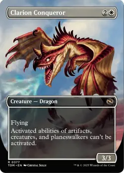 MTG Clarion Conqueror Tarkir Dragonstorm Rare Creature Dragon NM - Image 2