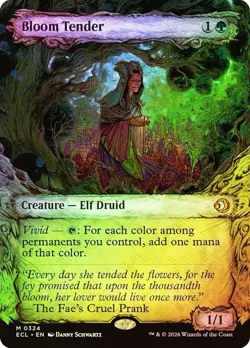 (Ships 1/16) Bloom Tender Showcase Foil - Lorwyn Eclipsed Foil Nm MTG - Image 1