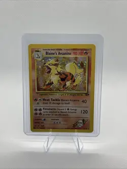 Blaine's Arcanine Holo 2000 Pokemon Gym Challenge 1/132 - Lightly Played - Image 1