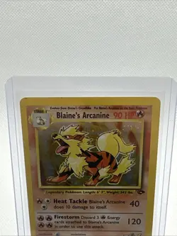 Blaine's Arcanine Holo 2000 Pokemon Gym Challenge 1/132 - Lightly Played - Image 2