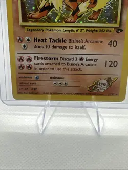 Blaine's Arcanine Holo 2000 Pokemon Gym Challenge 1/132 - Lightly Played - Image 4
